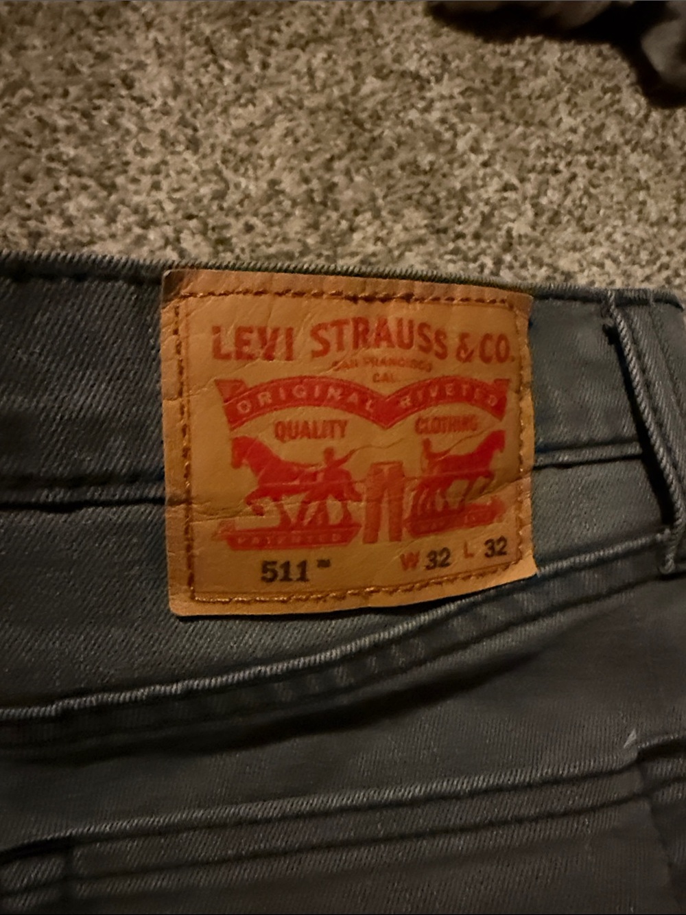 Levi's 511 Jeans in Charcoal Gray